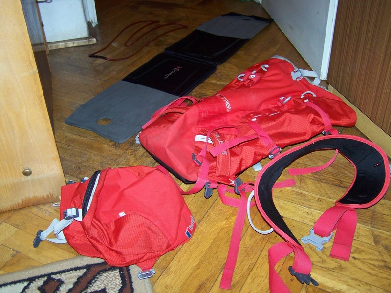 Rozmontowany plecak Talus 35 firmy Berghaus