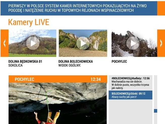 Pogoda w skałach - kamery internetowe JakiWarun.pl