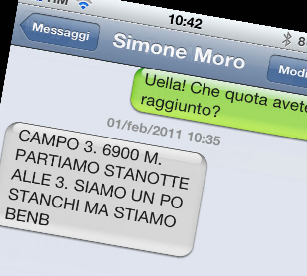 Wiadomość od Simone Moro