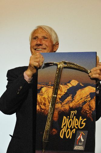 Walter Bonatti odbiera złotego Czekana w 2009 roku