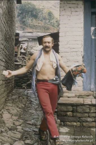 Krzysztof Wielicki podczas wyprawy na Annapurnę w 1987