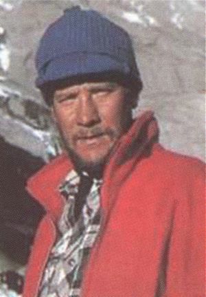Jerzy Kukuczka podczas wyprawy w góry wysokie