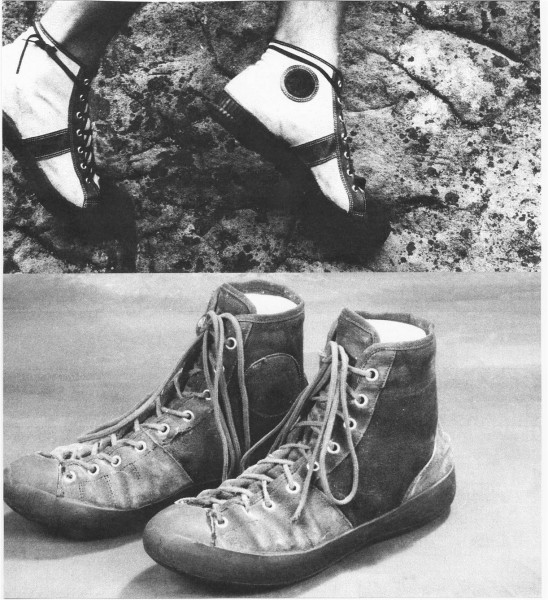 Pierwsze nowoczesne buty wspinaczkowe pa - pierre allain