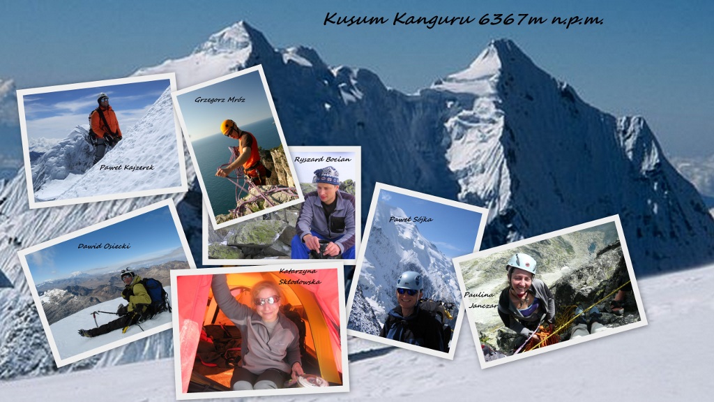 Kusum-kanguru ekipa wyprawy