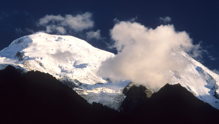 Mont Blanc widziany z Chamonix